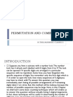 Permutation and Combination: R.Thejahsree Class11