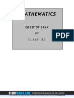 Maths Quesiton Bank - Class 12