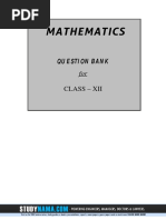 Maths Quesiton Bank - Class 12