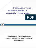 Choque petrolero (2014) en el caso de Colombia