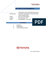 Informe - Capacitacion Toyota Sales Way (4to Grupo) PDF