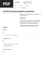 Top 50 C# Interview Questions and Answers