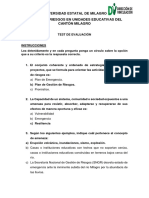 Test Gestion de Riesgos Docentes