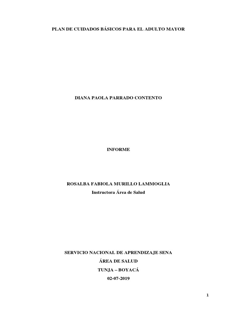 Cuidados Básicos para Adultos Mayores | PDF | Vejez | Gerontología