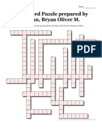The Nervous System Crossword Puzzle by Bryan