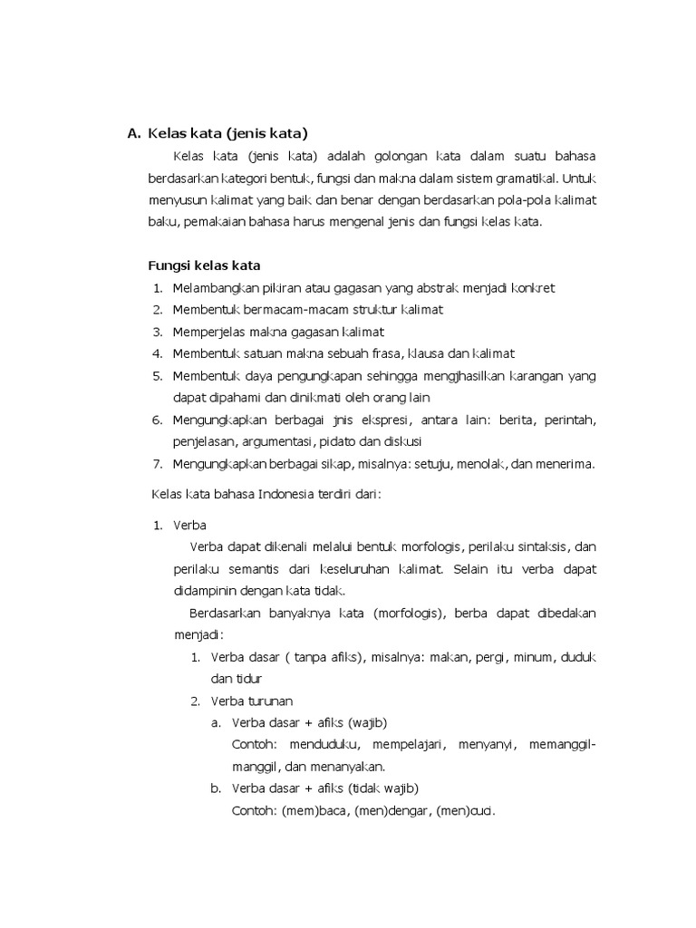 Kelas Kata