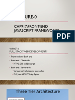 Lecture-0: Cap917:Front-End Javascript Frameworks
