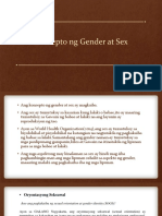 Konsepto NG Gender at Sex