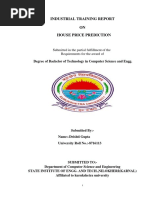 Industrial Training Report ON House Price Prediction