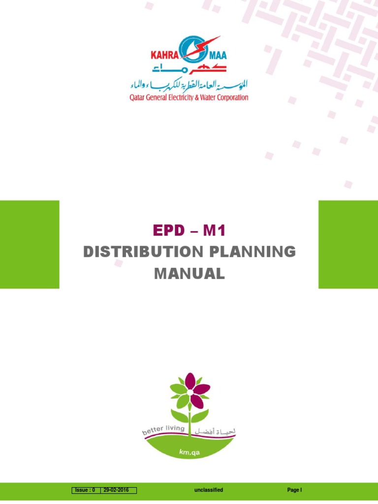 Distribution Planning Manual EPDM1 PDF Electrical Substation