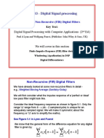 PS403 - Digital Signal Processing: 5. DSP - Non-Recursive (FIR) Digital Filters