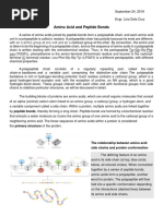 Amino Acid and Peptide Bonds
