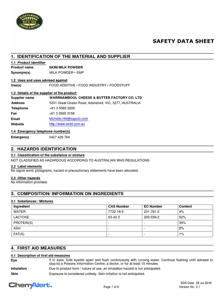 Liquid Laundry Detergent PDF Dangerous Goods Safety