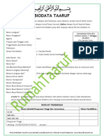 Format Biodata Taaruf