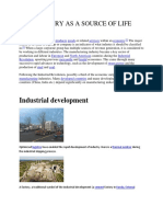 Industry As A Source of Life: Industrial Development