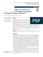 Nutrition and Health As Virtual Class at Open University (Portugal) : Pedagogical Strategies For Higher Education