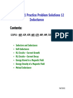 Physics 121 Practice Problem Solutions 12 Inductance: Contents