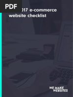 Ecommerce Checklist - 2017 PDF