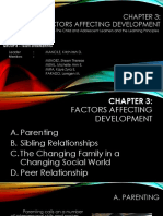 Factors Affecting Development: Educ 1 - The Child and Adolescent Learners and The Learning Principles
