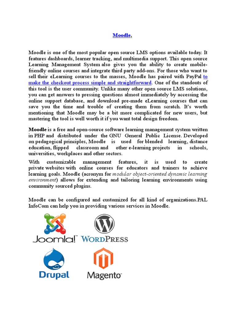 To Make The Checkout Process Simple and Straightforward: Moodle | PDF ...