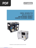 Diesel Generator Service Manual: OPEN TYPE: DHY6000LE / DHY6000LE-3 Soundproof Type: Dhy6000Se / Dhy6000Se-3