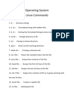 Operating System Linux Commands