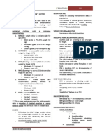 Pediatrics MALNUTRITION - Dra. Garcia's Lecture: Primum Non Nocere