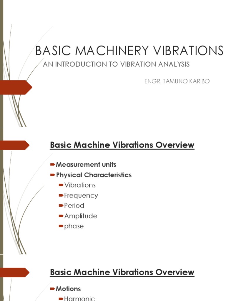 Basics of Machinery Vibration Analysis | PDF | Bearing (Mechanical ...