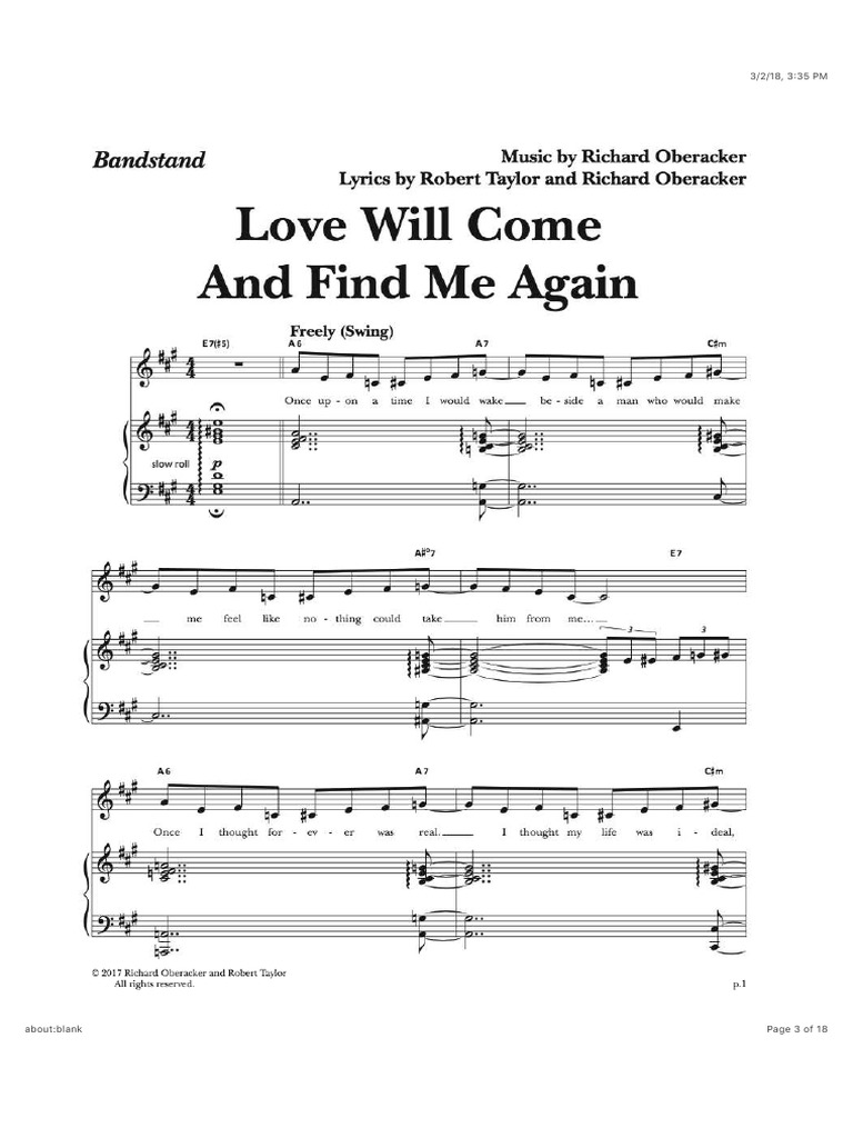 Love Will Come And Find Me Again