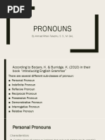 Pronouns: by Ahmad Rifani Talaohu, S. S., M. GAL