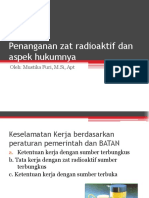 Penanganan Zat Radioaktif Dan Aspek Hukumnya