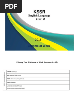 English Language Year 2: Scheme of Work