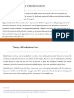 Theory of Production Cost