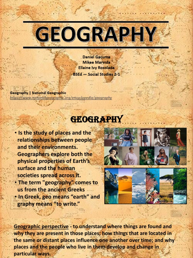 Understanding Geography: Key Concepts | PDF | Geography | Physical ...