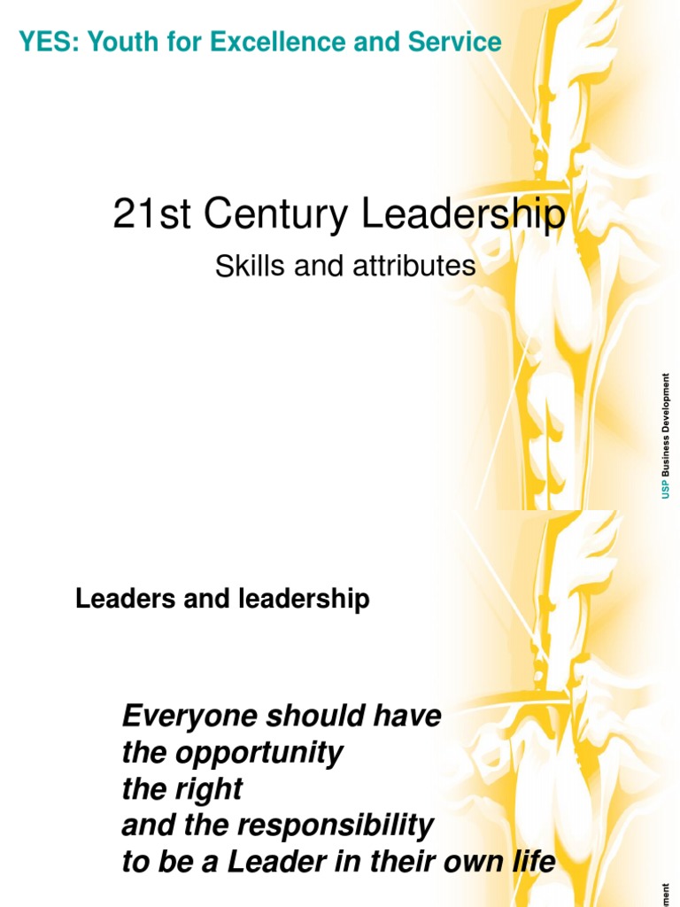 21st Century Leadership Skills Overview | PDF | Leadership | Action ...