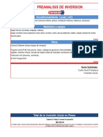 Preanalisis de Inversion