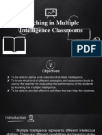 Teaching in Multiple Intelligence Classrooms