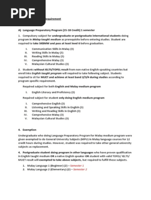 University Language Requirement And Languages Program Undergraduate Education Postgraduate Education