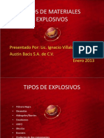 Tipos de Materiales Explosivos