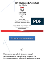 Manajemen Keuangan (SN321063) : Cost of Capital