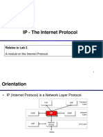 IP - The Internet Protocol: Relates To Lab 2