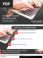 Computer System Servicing NCII: Leonard Casonete