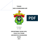 Tugas Irigasi & Bangunan Air: Departemen Teknik Sipil Fakultas Teknik Universitas Hasanuddin Gowa 2019