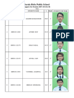 Top VI G students Sarala Birla Public School 2017-18