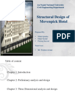 Structural Design of Movenpick Hotel: An-Najah National University Civil Engineering Department