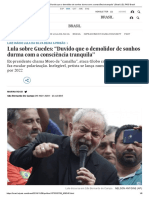 Lula sobre Guedes