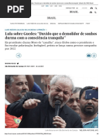 Lula sobre Guedes