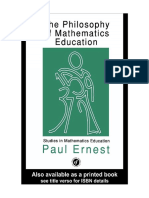 Terjemahan Buku The Philosophy of Mathematics Education - Paul Ernest