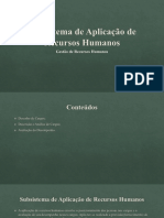 Subsistema de Aplicação de Recursos Humanos