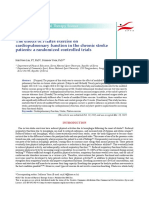 The Effects of Pilates Exercise On Cardiopulmonary Function in The Chronic Stroke Patients A Randomized Controlled Trials PDF